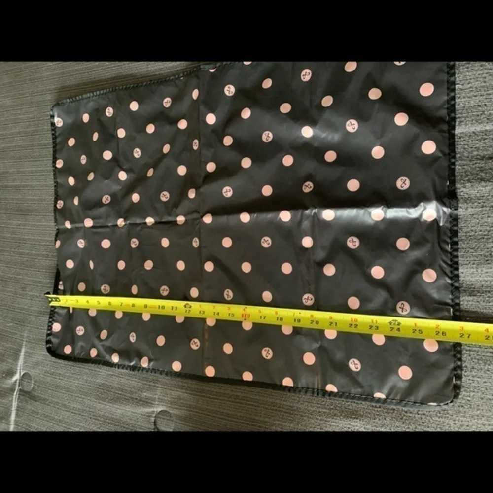 CiPU Large Polka Dot Diaper Baby Tote Bag Black Dark Brown Pink